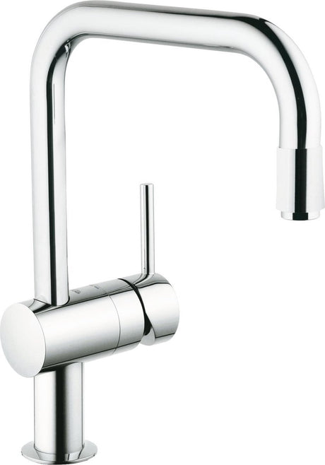 Grifo de cocina Grohe Minta - Caño en U giratorio - Ducha de mano extraíble - Cromo - 32067000