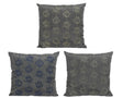 Cojín exterior Decoris olefina gris con flores 45x45x15 surtido