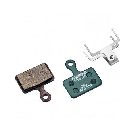 Bloque de freno de disco Tectro para F10XS, compuesto de resina (paquete de colgantes)