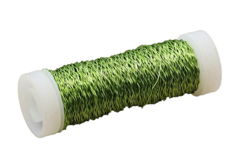 Hbx natural living hobby efecto stock alambre de metal 25 gramos verde manzana