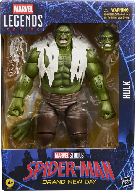 Hasbro marvel legends series hulk, spider-man brand new day - figura de acción 15cm