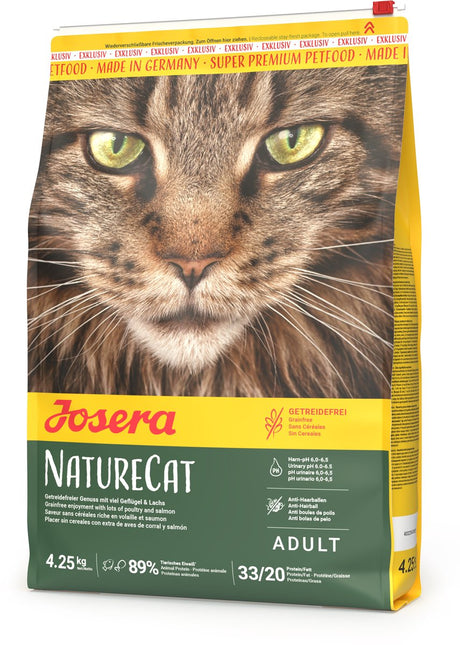 Josera Naturecat - comida para gatos - sin cereales - alto contenido en proteínas - pollo y salmón - 10kg
