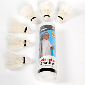 Plumas de volante Engelhart blancas.