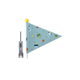Bandera de seguridad Pexkids Rocket Blue con estampado de cohete