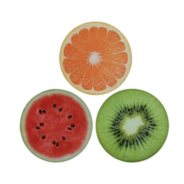 Decoris mantel individual fruta ø38cm-sandía-kiwi-naranja