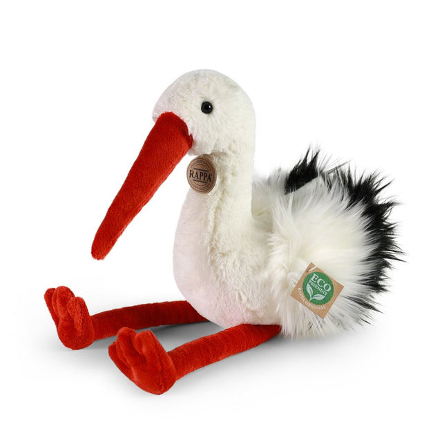Cigüeña de peluche 39 cm ecológica