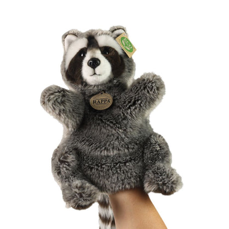 Marioneta de mano de mapache de peluche 28 cm ecológica