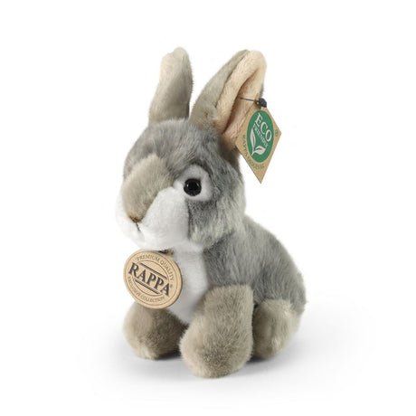 Peluche conejo gris 16 cm ecológico