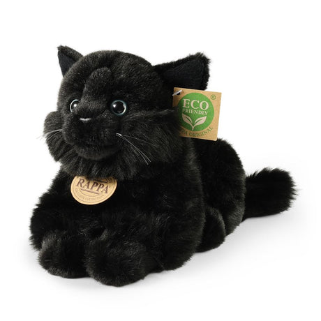 Pluche zwarte kat 22 cm eco-vriendelijk
