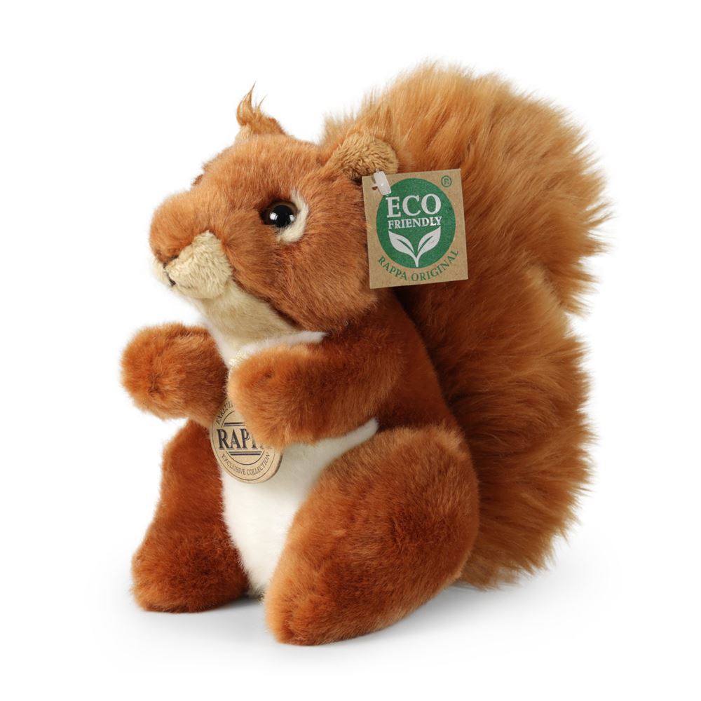Ardilla de peluche 18 cm ecológica