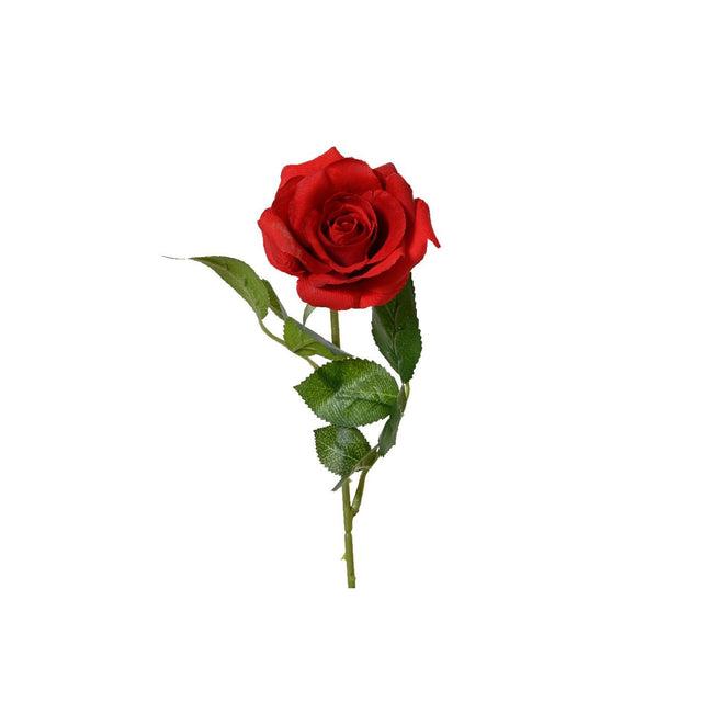 Decoris flor artificial rosa poliéster ø8xh55cm