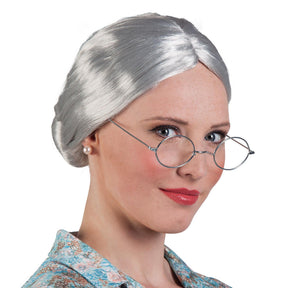 Boland peluca abuela abuela peluca pelo gris