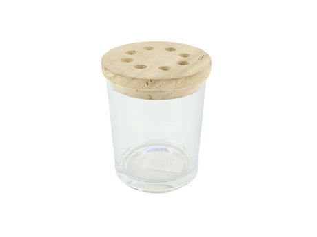 Hbx arreglo de jarrón natural living ã˜9,2xh7,5cm transparente