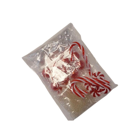 Hbx natural living deco perlas de agua caramelo bolsa 120gr rojo blanco
