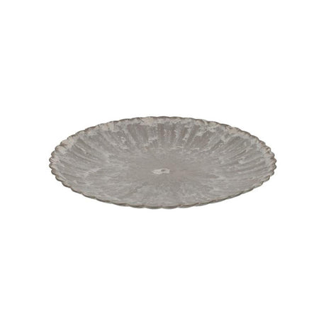 Hbx natural living placa base melamina acanalada dia33cm marrón