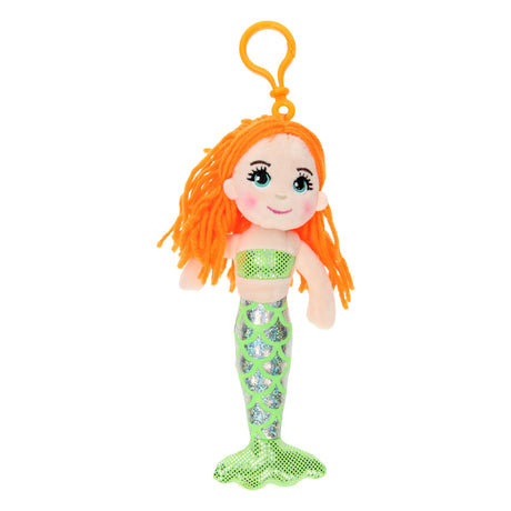 Llavero muñeca de trapo sirena, 21cm