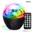 Partyfun luces partyfunlights - proyector de luz de estrellas con altavoz de fiesta bluetooth - 16 efectos de luz - control remoto - lámpara de proyector