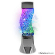 Partyfun enciende la lámpara de mesa con brillo LED que cambia de color funciona con baterías 3XAA y USB H25.5cm
