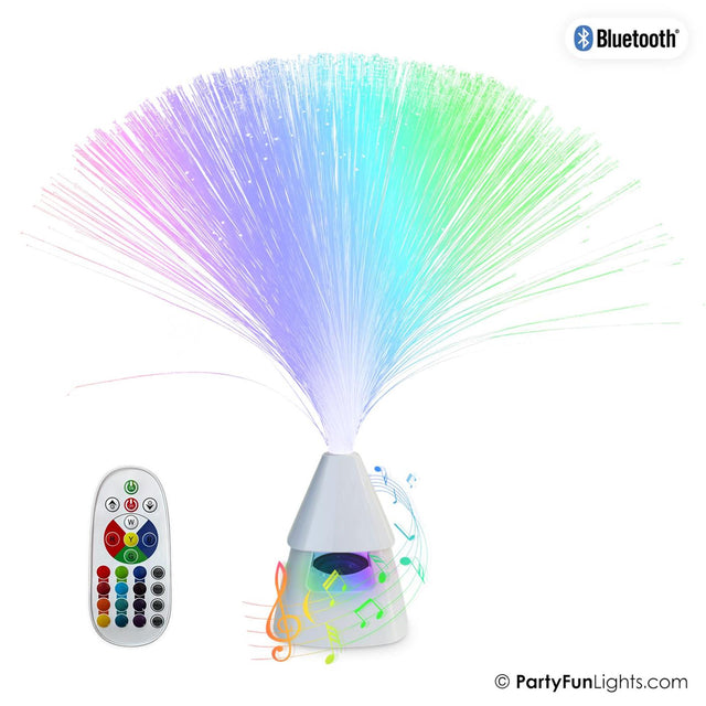 Partyfun enciende el cambio de color del altavoz del bluetooth del partido de la fibra óptica