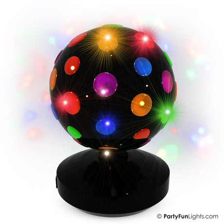 Luces divertidas de fiesta luz de discoteca dia20cm 9 LED funciona con batería 3XAA y USB