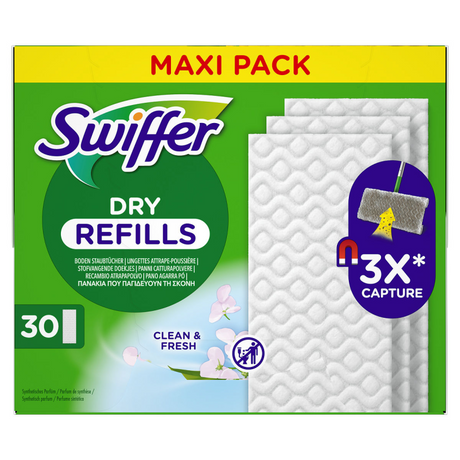 Toallitas para suelos Swiffer Dry Fresh 30 piezas (1117295)