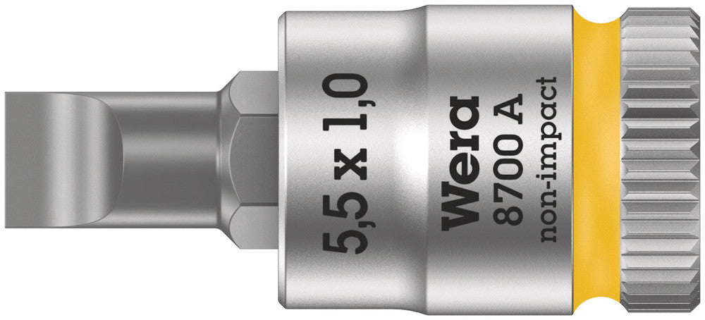 Wera 8700 a fl zyklop combinación de vasos con punta con accionamiento 1 4, fl 1,2 x 6,5 x 28 mm - 1 pieza(s) - 05003322001