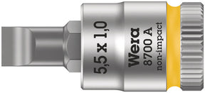 Wera 8700 a fl zyklop combinación de vasos con punta con accionamiento 1 4, fl 1,2 x 6,5 x 28 mm - 1 pieza(s) - 05003322001