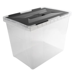 Caja de almacenamiento Sunware onyx 40l antracita transparente