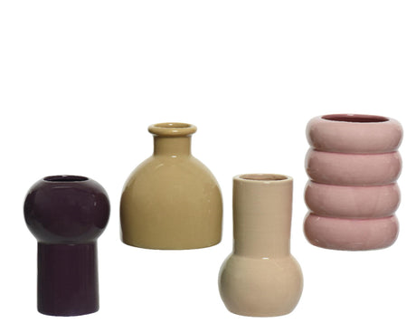 Jarrón Decoris porcelana l8-w8-h12cm