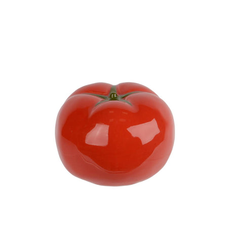 Decoris decoración vegetal tomate porcelana 9x9x6,5cm