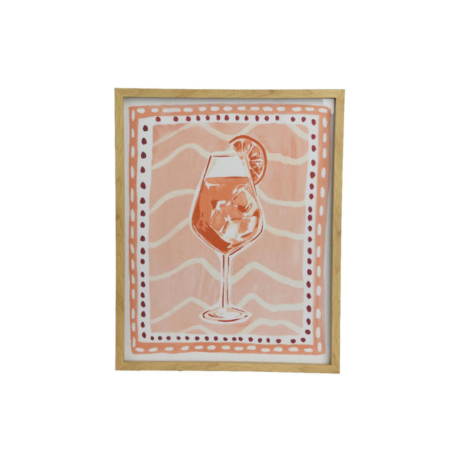 Decoris decoración de pared lienzo cóctel 40x2,6x50cm