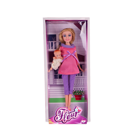 Muñeca Fleur embarazada de bebé