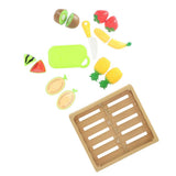 Set básico de corte de frutas con velcro en caja
