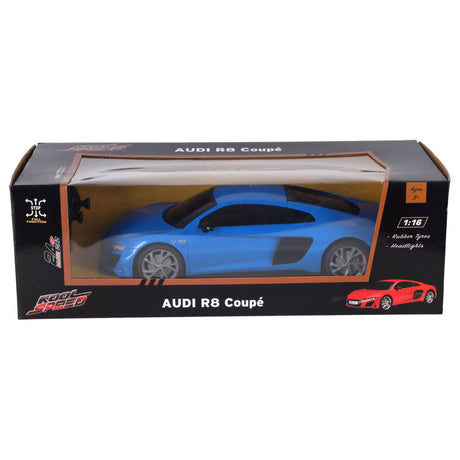 Kool speed rc audi audi r8 v10 coupé eacute; 1:16 + azul claro
