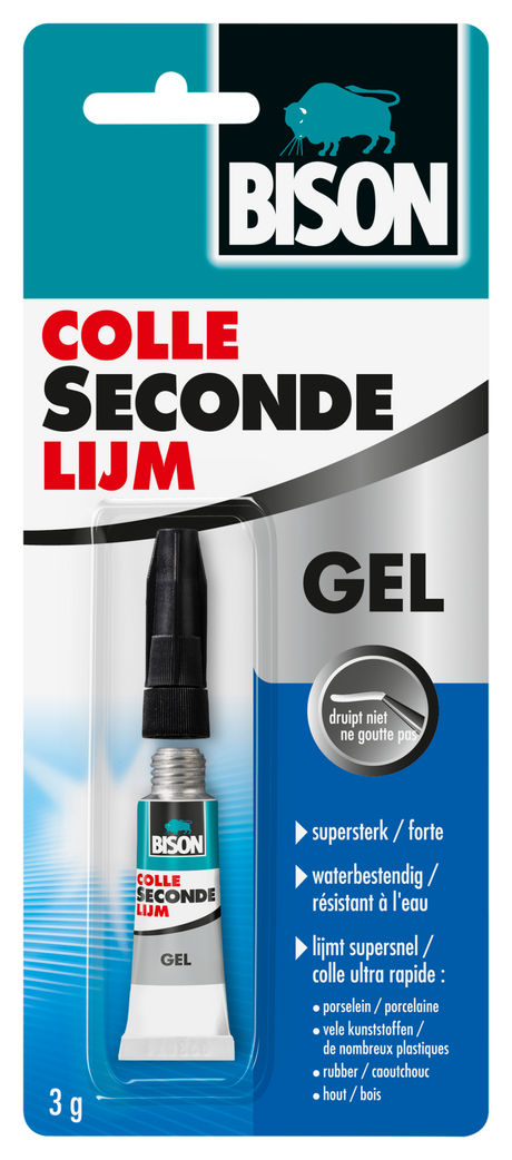 Blíster de gel superpegamento Bisonte | 3g - 1490288