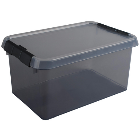 Caja de almacenamiento Sunware Comfort Line 6l con tapa gris transparente