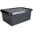 Caja de almacenamiento Sunware comfortline gris negro - 45l