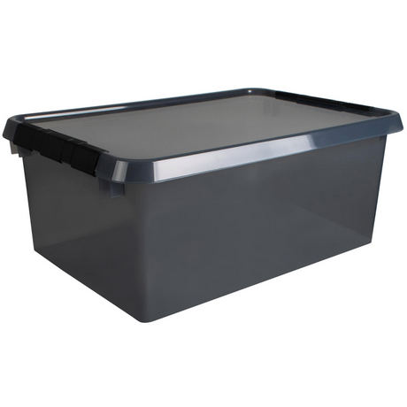 Caja de almacenamiento Sunware comfortline gris negro - 45l