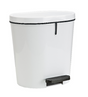 Sunware cubo de basura con pedal zamora 8 litros blanco 28,5x23x28,5cm