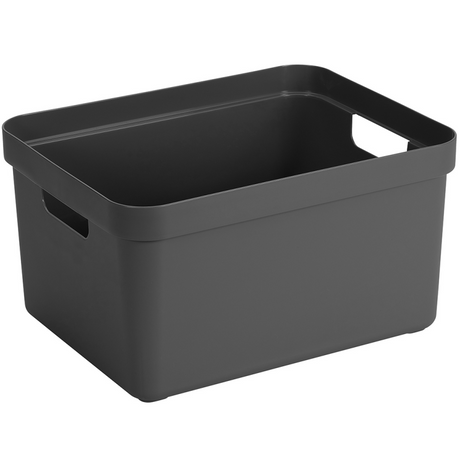 Sunware sigma home caja de almacenamiento 32l antracita dimensiones 44,4 x 34,2 x 24,2 cm