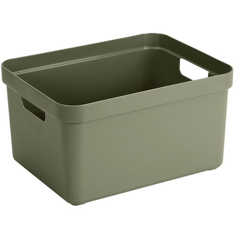 Caja de almacenamiento para el hogar Sunware sigma 32l verde oscuro