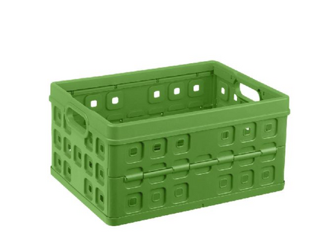 Caja de compras Sunware cuadrada 32 litros verde 49x36x24,5cm