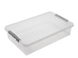 Sunware q-line cajón de cama 60 litros transparente 80x50x18 cm sin ruedas