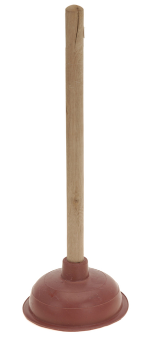 Desatascador de fregadero ultra clean 40x13,5cm con mango de madera