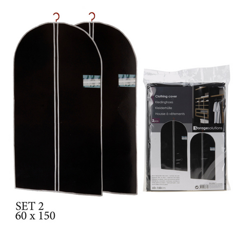 Excelente funda para ropa de hogar con cremallera 60x150 cm.