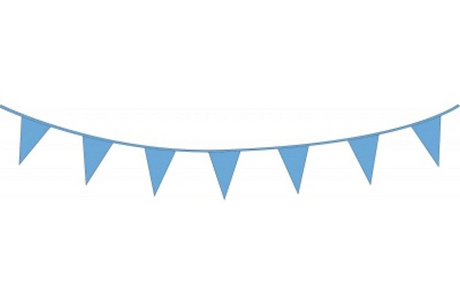 Hilo bandera haza 10mtr plastico azul claro