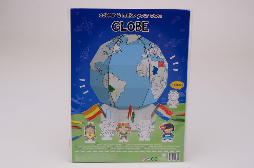 Colorea y haz tu propio globo terráqueo