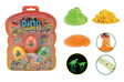 Johntoy dino world 3 huevos de limo con dinosaurio que brilla en la oscuridad