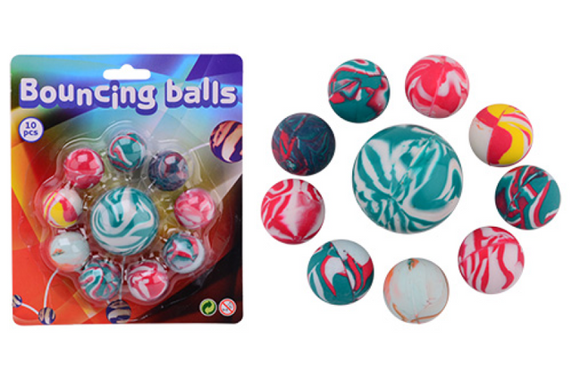 Johntoy pelotas saltarinas Summer Fun, 10 uds.