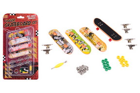 Juego de patinetas para dedos Johntoy, 4 piezas.
